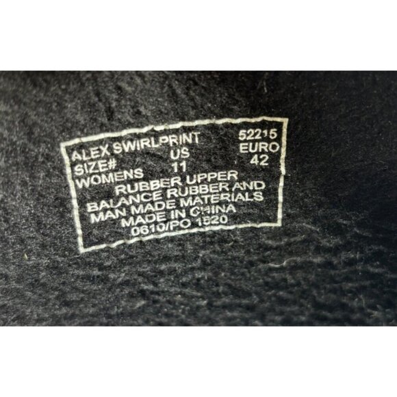 Bogs Womens Waterproof Rain Snow Boots Alex Swirlprint Sz 11 - Picture 7 of 7